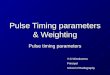 Pulse Timing parameters & Weighting Pulse timing parameters V.G.Wimalasena Principal School of Radiography