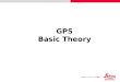 GPS Basic Theory. GPS General Characteristics GPS System Components Outline Principle: Range Position Range Determination from: Code Observations Phase