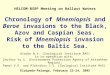 Chronology of Mnemiopsis and Beroe invasions to the Black, Azov and Caspian Seas. Risk of Mnemiopsis invasion to the Baltic Sea. Aladin N.V. (Zoological