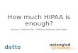 How much HIPAA is enough? Session 2: What to Do - HIPAA-compliance with Datto