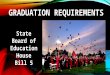 GRADUATION REQUIREMENTS State Board of Education House Bill 5