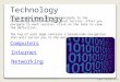 Computers Technology Terminology Networking Internet Graphic – Microsoft Clipart Click on the links below to navigate to the terminology associated with