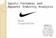 Sports Footwear and Apparel Industry Analysis Group 4: Josh Fernino Brent Hare Victor Hemmati Lance Hollister Chris Kerschen Ty Parasiliti Vincent Ukwu