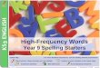 © Boardworks Ltd 20061 of 11© Boardworks Ltd 20061 of 11 High-Frequency Words Year 9 Spelling Starters Teachers notes included in the Notes Page Accompanying