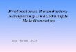 Professional Boundaries: Navigating Dual/Multiple Relationships Dan Yearick, LPC-S