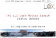 S. Fiorucci – Brown University The LUX Dark Matter Search Status Update Sixth TPC Symposium – Paris – December 17 th, 2012 Exciting times in South Dakota