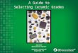 A Guide to Selecting Ceramic Grades Dale R. Hill Applications Engineer GREENLEAF CORPORATION Saegertown, PA