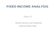 Class 11 Bond Futures and Hedging Interest-Rate Risk FIXED INCOME ANALYSIS