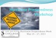 Hurricane Preparedness Week May 23 – 27, 2011. Information from the Saffir-Simpson Hurricane Scale Category 1– Winds from 75 mph to 95 mph Category 2-