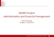 RESINT Project Administration and Financial Management Kick-off Meeting Bologna, 15 April 2014