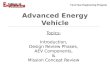 First-Year Engineering Program Advanced Energy Vehicle Topics: Introduction, Design Review Phases, AEV Components, & Mission Concept Review