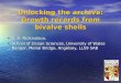 Unlocking the archive: Growth records from bivalve shells C. A. Richardson, C. A. Richardson, School of Ocean Sciences, University of Wales Bangor, Menai