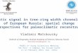 Climatic signal in tree-ring width chronologies of European Russia: spatial change and perspectives for paleoclimatic reconstructions Vladimir Matskovsky