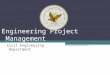 Engineering Project Management Civil Engineering Department