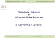 1 De Bilt Infrasound Workshop – 10/2002Noise reducers frequency response Date : 28/10/02DASE / Alcoverro & Le Pichon Frequency response of of Infrasonic