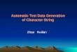 Automatic Test Data Generation of Character String Zhao Ruilian