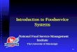 1-1 Introduction to Foodservice Systems National Food Service Management Institute National Food Service Management Institute The University of Mississippi