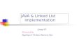 JAVA & Linked List Implementation Group VI Presented by Regulapati Venkata Ramana Rao