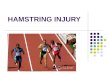 HAMSTRING INJURY. The accuracy of MRI in predicting recovery and recurrence of hamstring muscle strains Dr N Gibbs Dr T Cross Mr M Cameron Dr M Houang