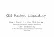 CDS Market Liquidity How Liquid is the CDS Market by Adreas Fulop and Laurence Lescourret CDS Liquidity by Ren-Raw Cehn, Franck Fabozzi and Ronald Sverdlove