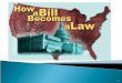 1. 2 Anyone can suggest an idea for a law. Only Members of Congress can introduce a proposed law to the House or Senate. 3
