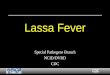 Lassa Fever Special Pathogens Branch NCID/DVRD CDC Special Pathogens Branch NCID/DVRD CDC