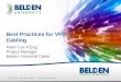 © 2013 Belden Inc. | belden.com | @BeldenInc Belden Confidential Peter Cox P.Eng. Project Manager Belden Industrial Cable Best Practices for VFD Cabling