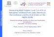 UNESCO Institute for Statistics Measuring WSIS Targets 2 and 7 on ICTs in Education: Evidence from Latin America & the Caribbean and the Arab States on
