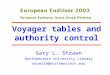 Voyager tables and authority control Gary L. Strawn Northwestern University Library mrsmith@northwestern.edu