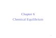 1 Chapter 6 Chemical Equilibrium. 2 Spontaneous Chemical Reactions The Gibbs Energy Minimum Consider the simple equilibrium reaction: A B The equilibrium