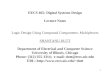 1 EECS 465: Digital Systems Design Lecture Notes Logic Design Using Compound Components: Multiplexers SHANTANU DUTT Department of Electrical and Computer