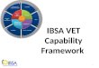 IBSA VET Capability Framework 1. Capability Frameworks Capability (or ability) frameworks describe the skills and behaviours that people will demonstrate