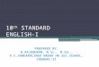 10 th STANDARD ENGLISH-I. Model Question Paper - 3 ENGLISH – I