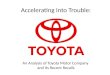 Accelerating Into Trouble: An Analysis of Toyota Motor Company and its Recent Recalls
