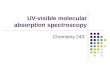 UV-visible molecular absorption spectroscopy Chemistry 243