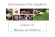 Economics for Leaders Lesson 9: Money & Inflation
