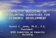 CAPACITY BUILDING IN DEVELOPING COUNTRIES FOR ECONOMIC DEVELOPMENT Russel C. Jones, Ph.D., P.E. President WFEO Committee on Capacity Building