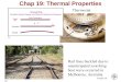 Chapter 19 - Chap 19: Thermal Properties Thermostat Rail lines buckled due to unanticipated scorching heat wave occurred in Melbourne, Australia