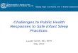 Challenges to Public Health Responses to Safe Infant Sleep Practices Lauren Smith, MD, MPH May 2012
