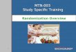 1 MTN-003 Study Specific Training Randomization Overview