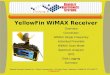 Overview Connection WiMAX Single Frequency Individual Preamble WiMAX Scan Mode Spectrum Analyzer GPS Data Logging Summary YellowFin WiMAX Receiver Berkeley