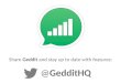 @GedditHQ Share Geddit and stay up to date with features: