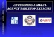 DEVELOPING A MULTI- AGENCY TABLETOP EXERCISE David Y. Whitaker Memphis Fire Department Memphis International Airport