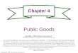 Copyright © 2002 by Thomson Learning, Inc. Chapter 4 Public Goods Copyright © 2002 Thomson Learning, Inc. Thomson Learning is a trademark used herein under