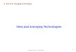 © Robert G Parker – UW-CISA 2010 S-1 New and Emerging Technologies 3 - New and Emerging Technologies