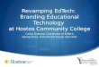 Revamping EdTech: Branding Educational Technology at Hostos Community College Carlos Guevara, Coordinator of EdTech George Rosa, Instructional Design Specialist