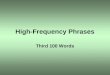 High-Frequency Phrases Third 100 Words. Near the car