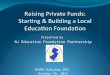 Presented by NJ Education Foundation Partnership (NJEFP) NJSBA Workshop 2011 October 25, 2011