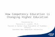 How Competency Education is Changing Higher Education Presented by: Patricia A. Lynott, Ph.D. Provost & Senior Vice President of Academic Affairs Southern