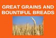 GREAT GRAINS AND BOUNTIFUL BREADS. The Grain Kernel Bran – a grain kernels tough outer coat Endosperm – the largest part of a grain kernel. It contains